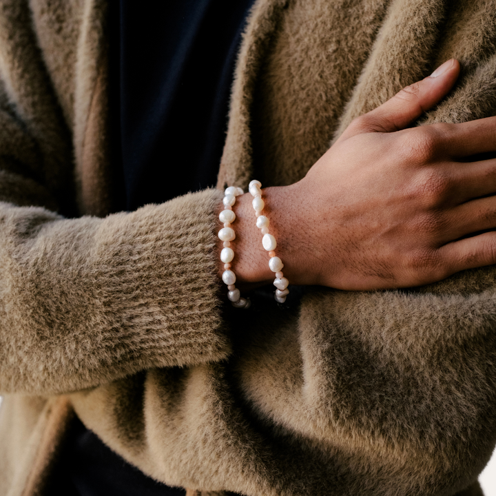 Moonstone Pearl Bracelet