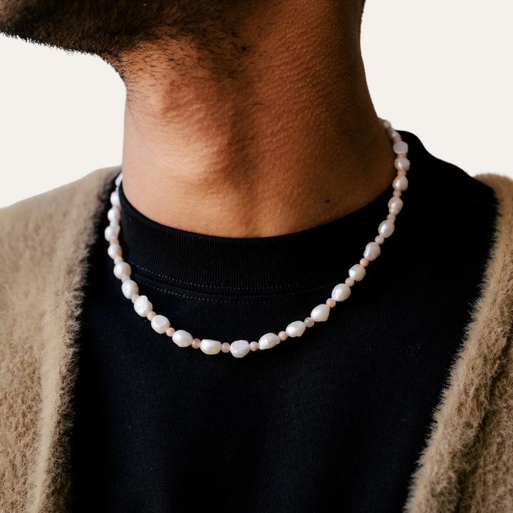 Moonstone Pearl Necklace