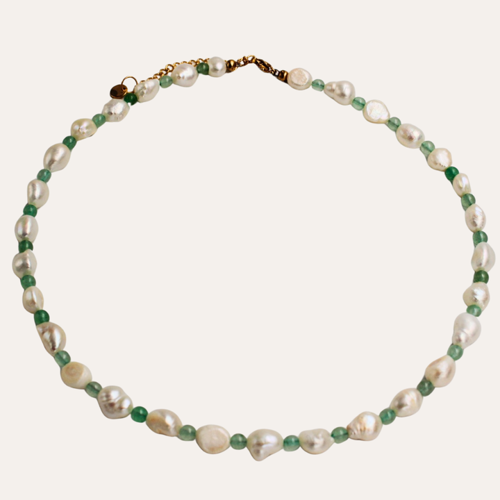 Aventurine Pearl Necklace