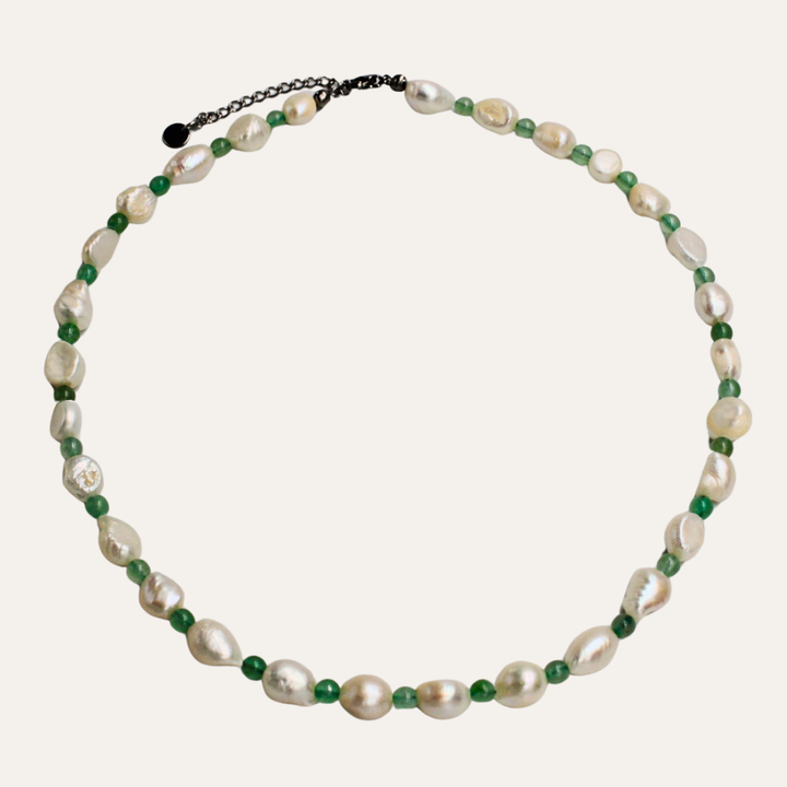 Aventurine Pearl Necklace