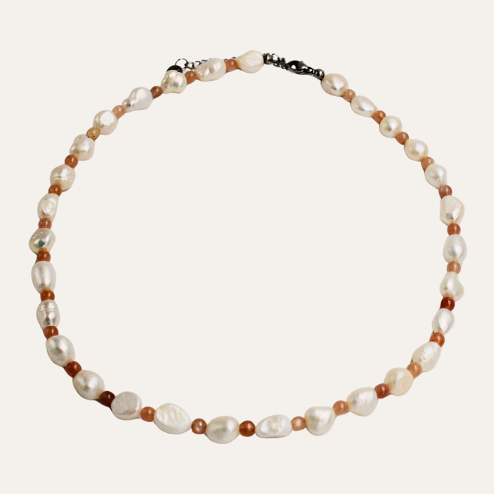 Moonstone Pearl Necklace